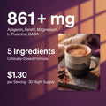 861+ mg active ingredients, 5 ingredient clinically dosed formula